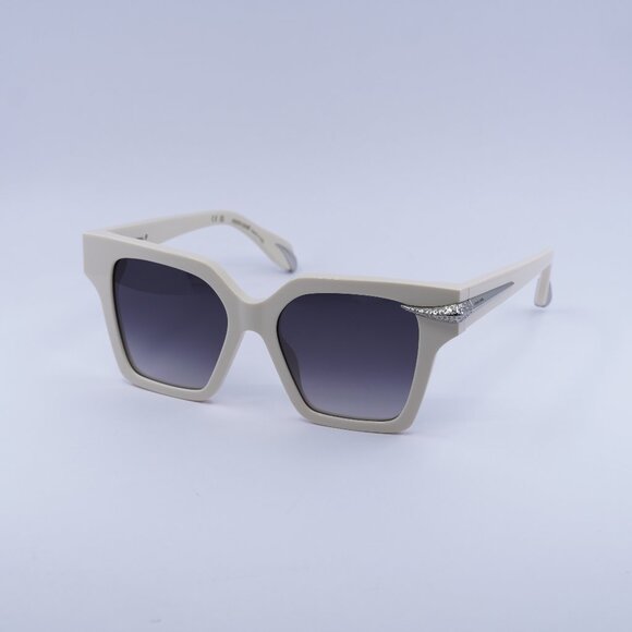 🕶️ New Roberto Cavalli SRC002S 09X7 Sunglasses - Beige Frame, Grey Lenses - Picture 1 of 10
